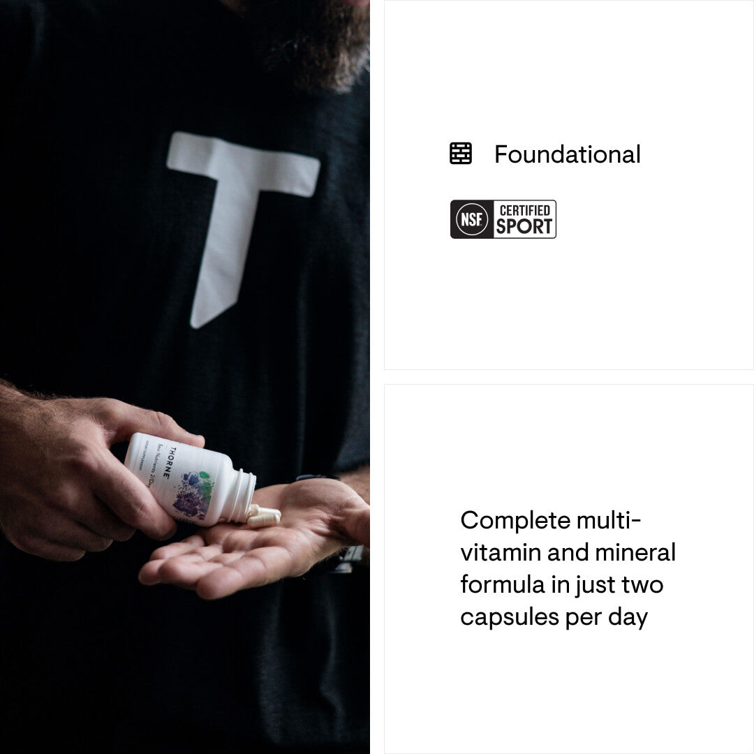 Multi-Vitamin - Basic Nutrients 2/Day - NSF Certified for Sport