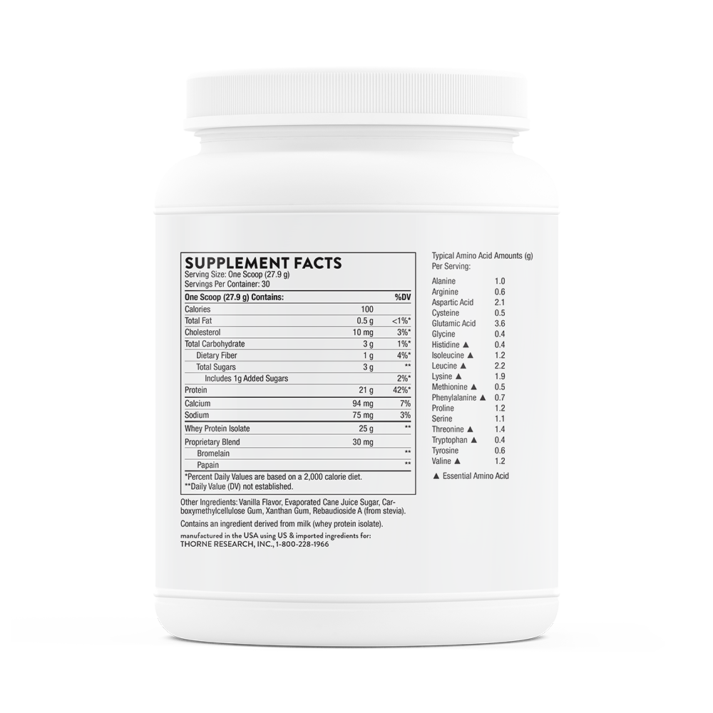 Whey Protein Isolate - Vanilla NSF Certified for Sport