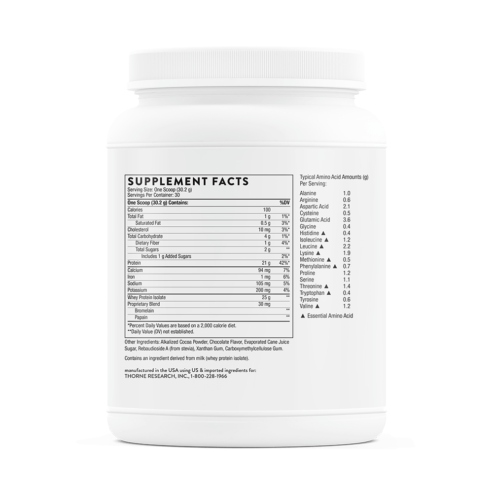 Whey Protein Isolate - Chocolate NSF Certified for Sport